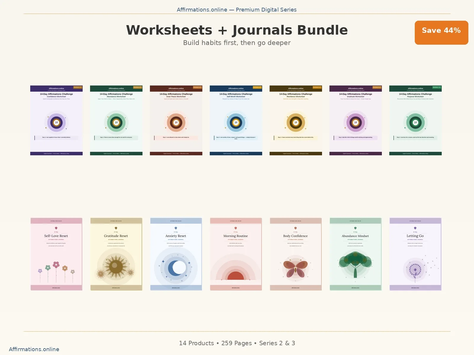 Worksheets + Journals Mixed Bundle