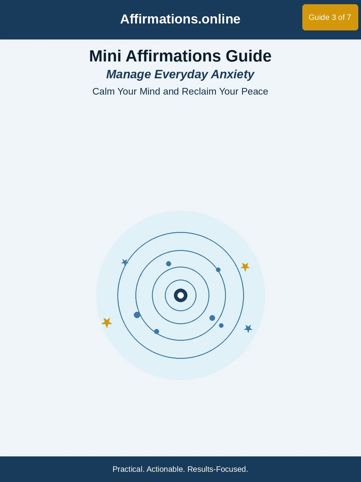 Manage Everyday Anxiety Mini Affirmations Guide