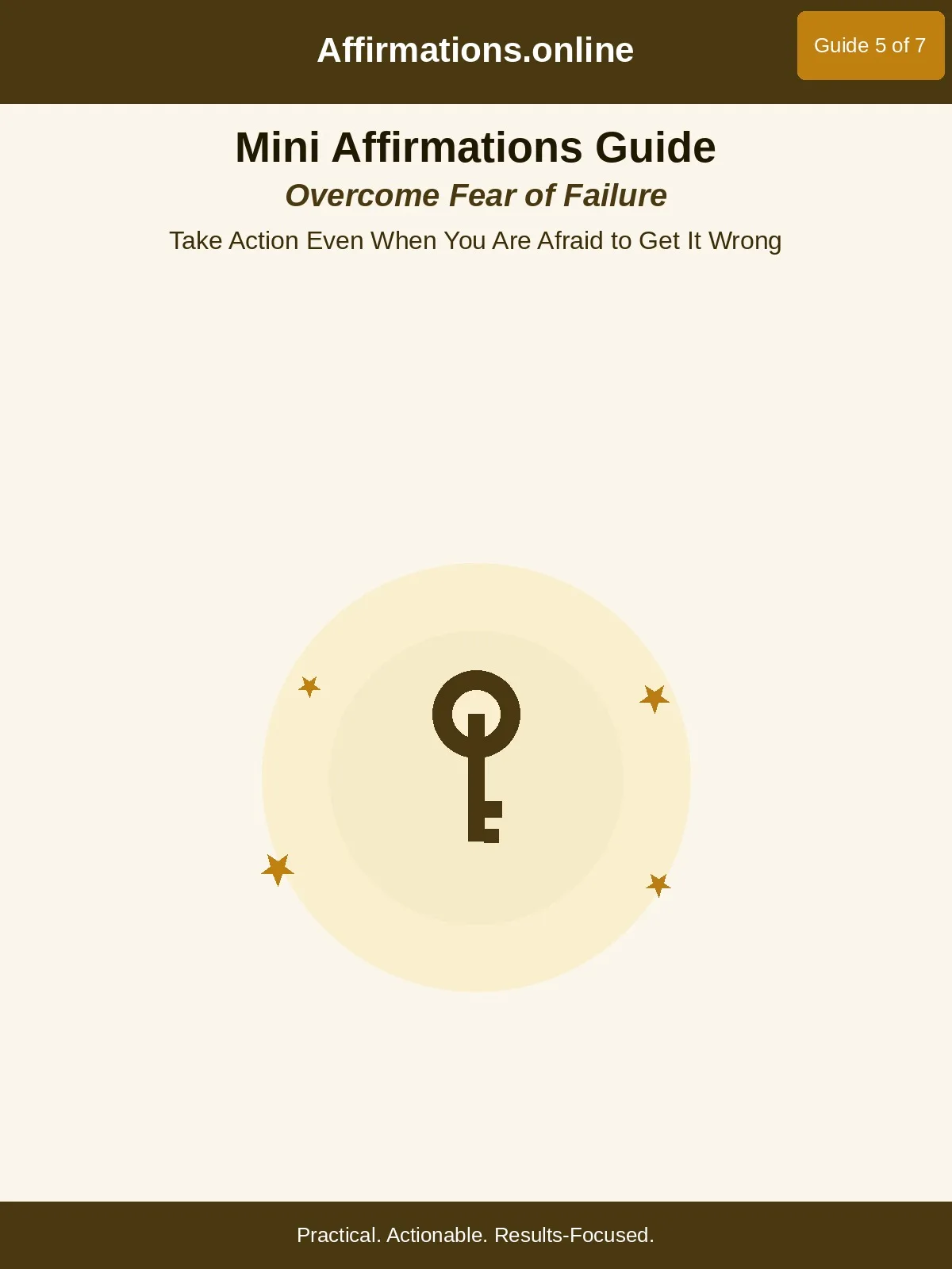Overcome Fear of Failure Mini Affirmations Guide