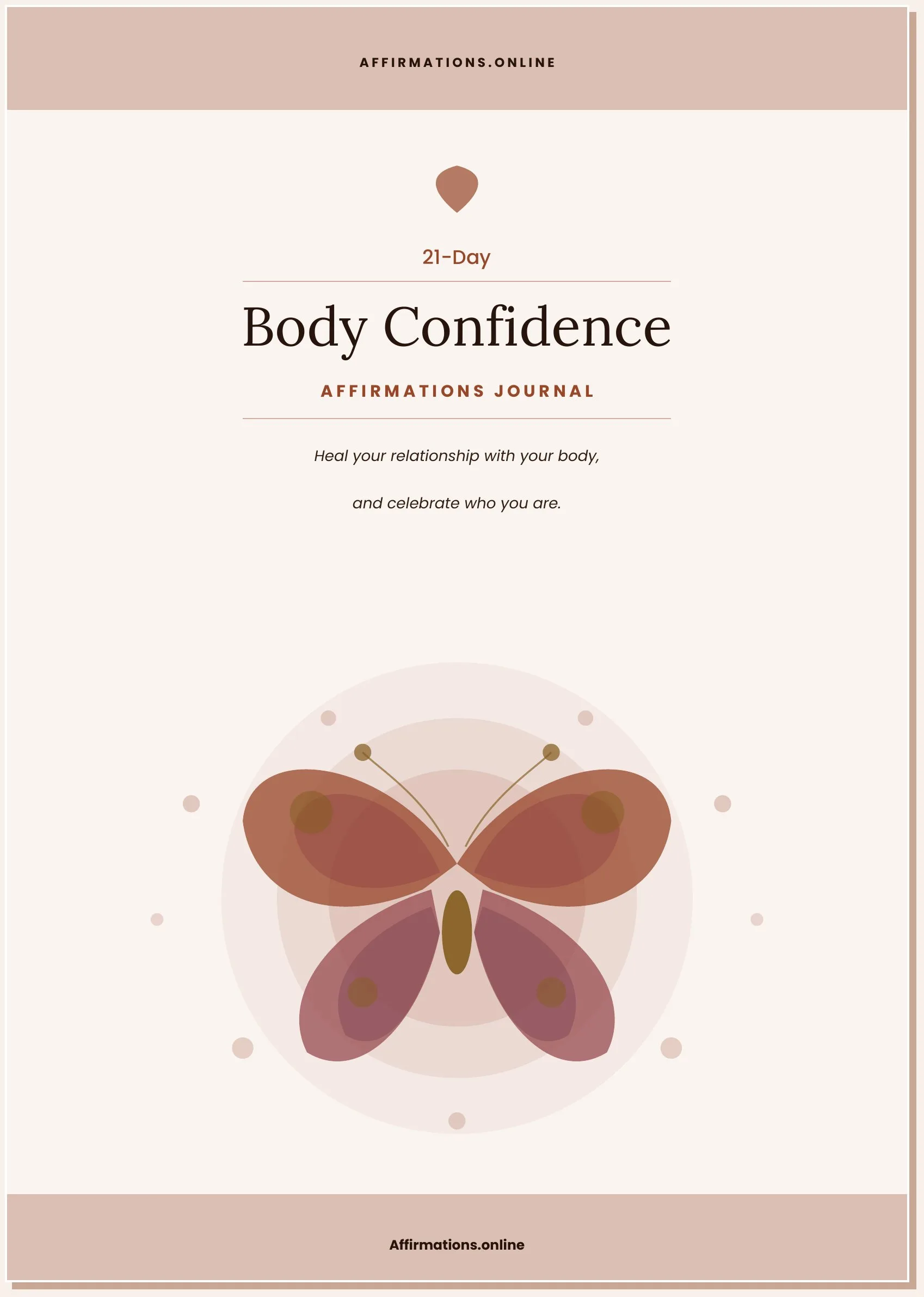 Body Confidence — 21-Day Affirmations Reset Journal