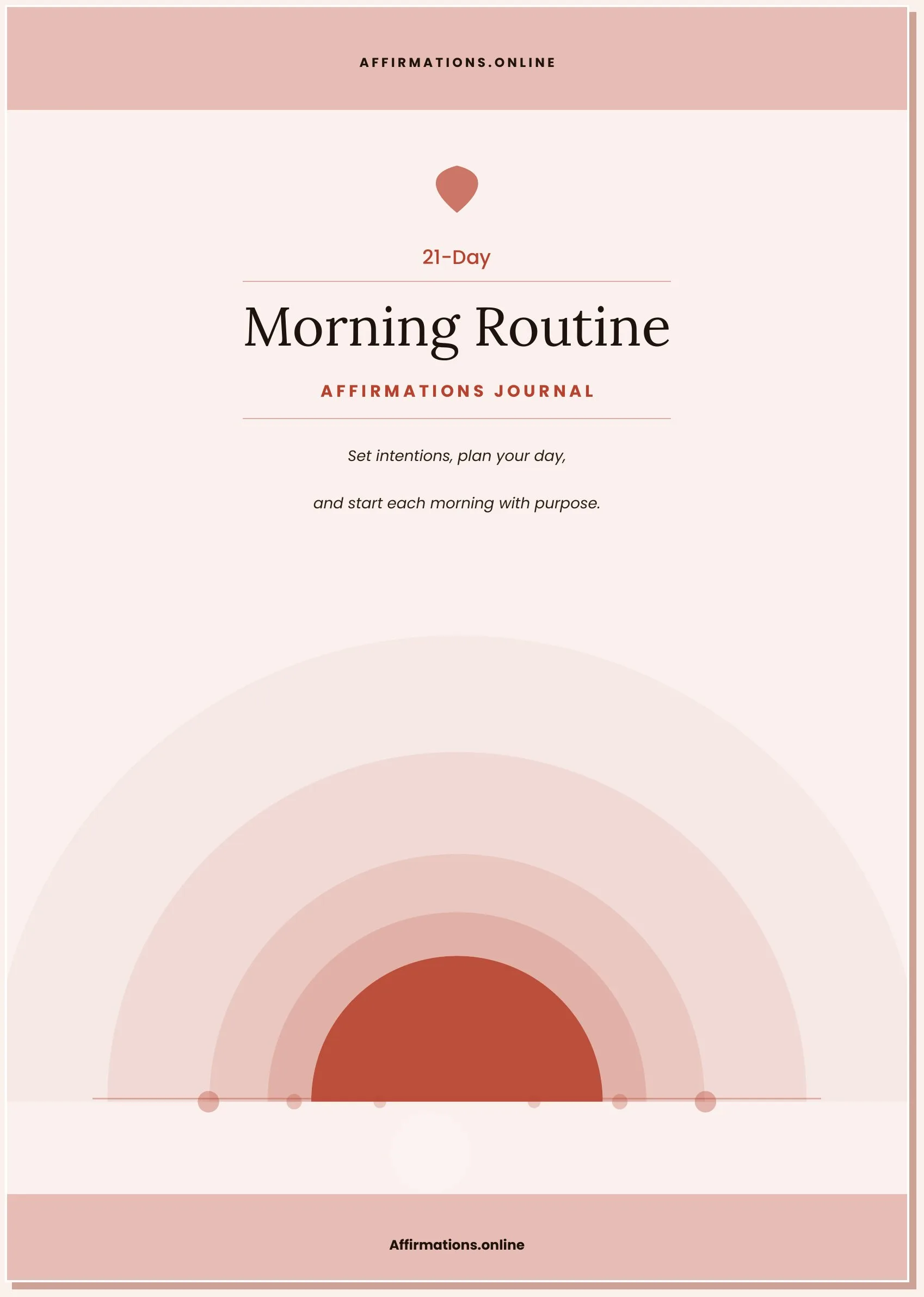 Morning Routine — 21-Day Affirmations Reset Journal