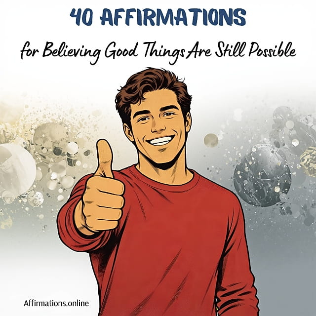 40 Affirmations for Believing Good Things Are Still Possible 40 Affirmations for Believing Good Things Are Still Possible - Featured Image