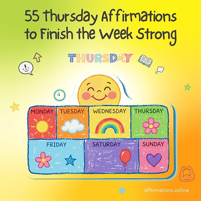 55 Thursday Affirmations to Finish the Week Strong 55 Thursday Affirmations to Finish the Week Strong - Featured Image