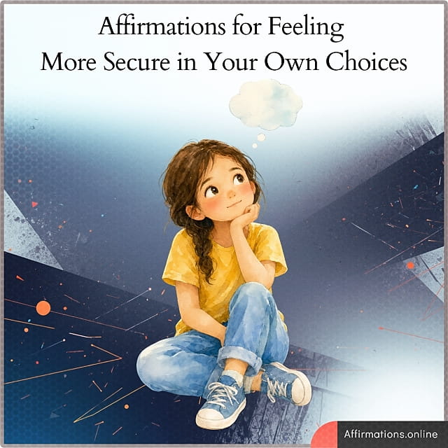 Affirmations for Feeling More Secure in Your Own Choices Affirmations for Feeling More Secure in Your Own Choices - Article From Affirmations.online With 40 Powerful Affirmations - Featured Image