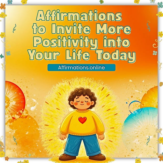 Affirmations to Invite More Positivity into Your Life Today Affirmations to Invite More Positivity into Your Life Today - Article From Affirmations.online With 83 Powerful Affirmations - Featured Image